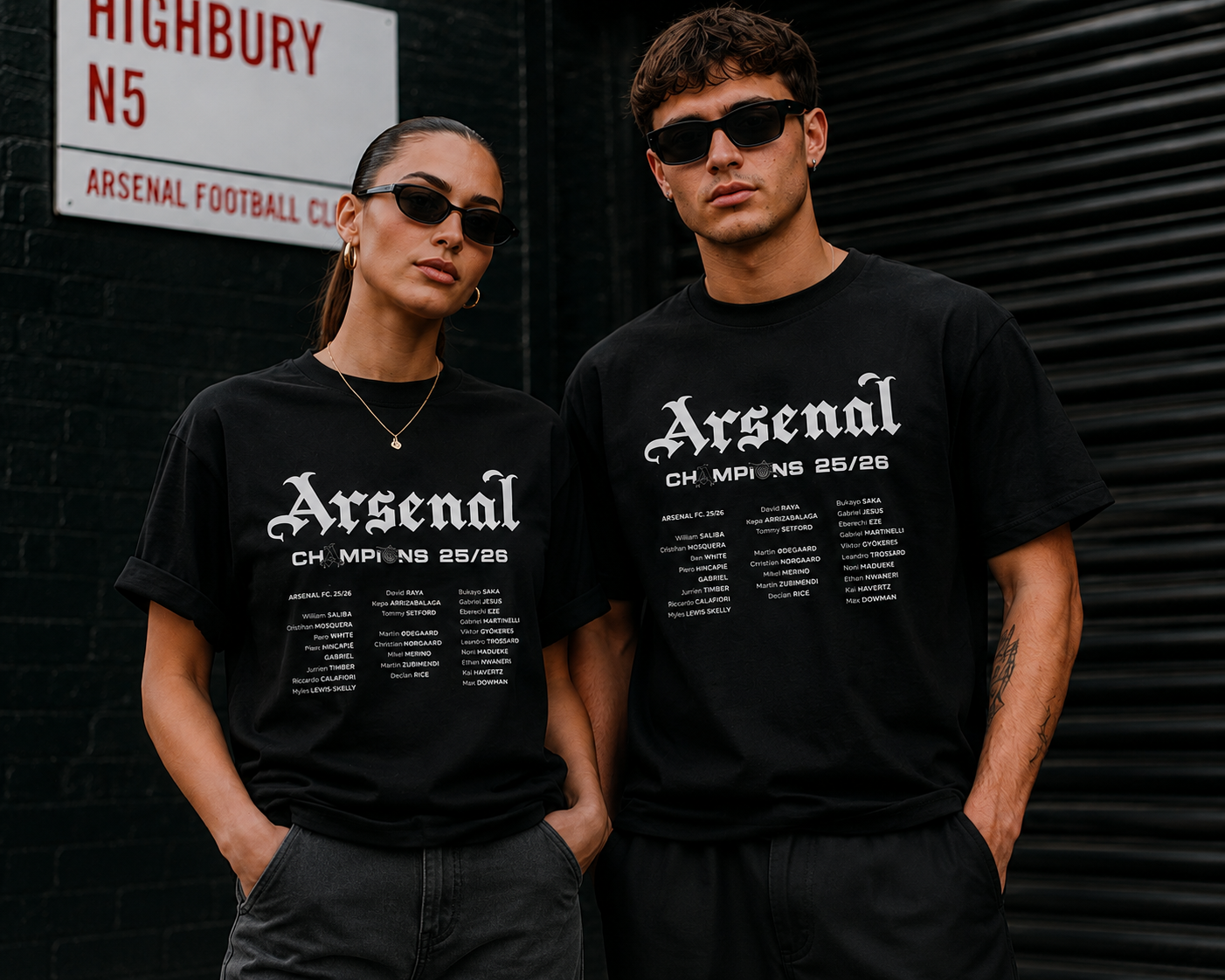 Champions Black Tee