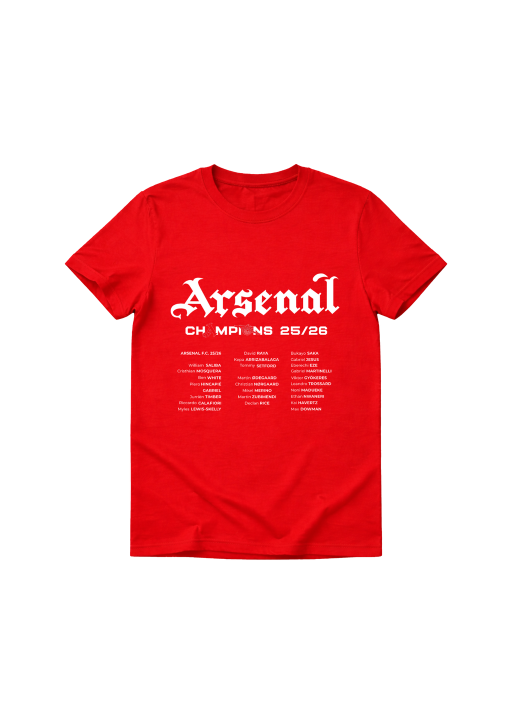 Champions Red Tee