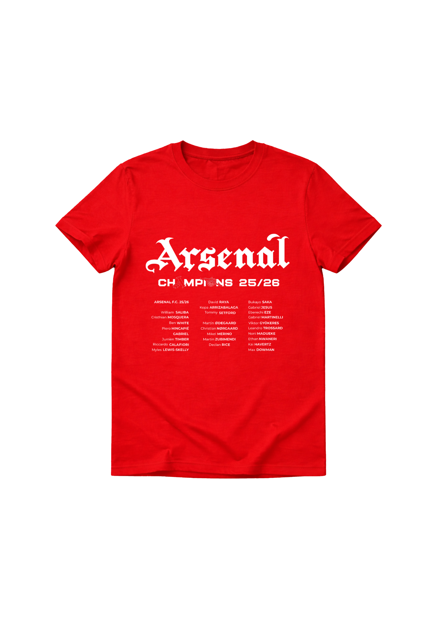 Champions Red Tee